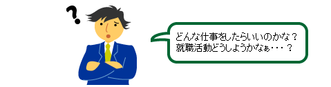 どんな仕事をしたらいいのかな？就職活動どうしようかなぁ…？